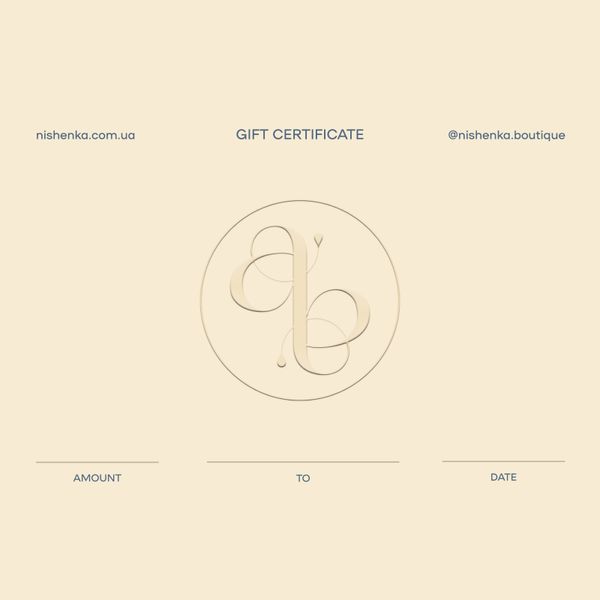 Подарунковий сертифікат Nishenka GIFT-CARD-CLSC-1000 фото