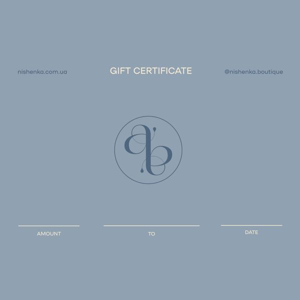 Подарунковий сертифікат Nishenka GIFT-CARD-FLWR-3000 фото